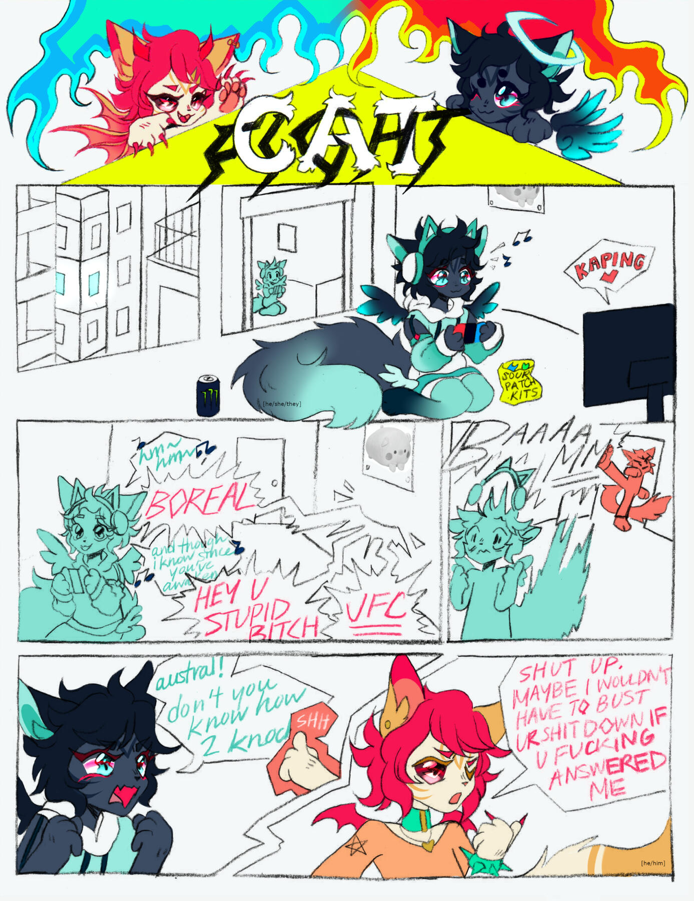 CAT FIGHT page 1