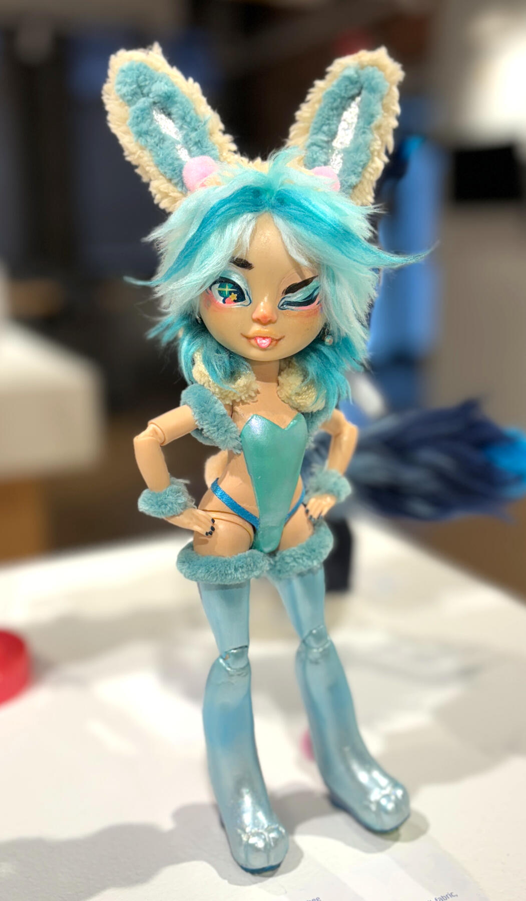 &quot;▷-BOY&quot; character doll 2022 doll body, clay, acrylic, watercolor pencil, fabric, yarn, pom poms