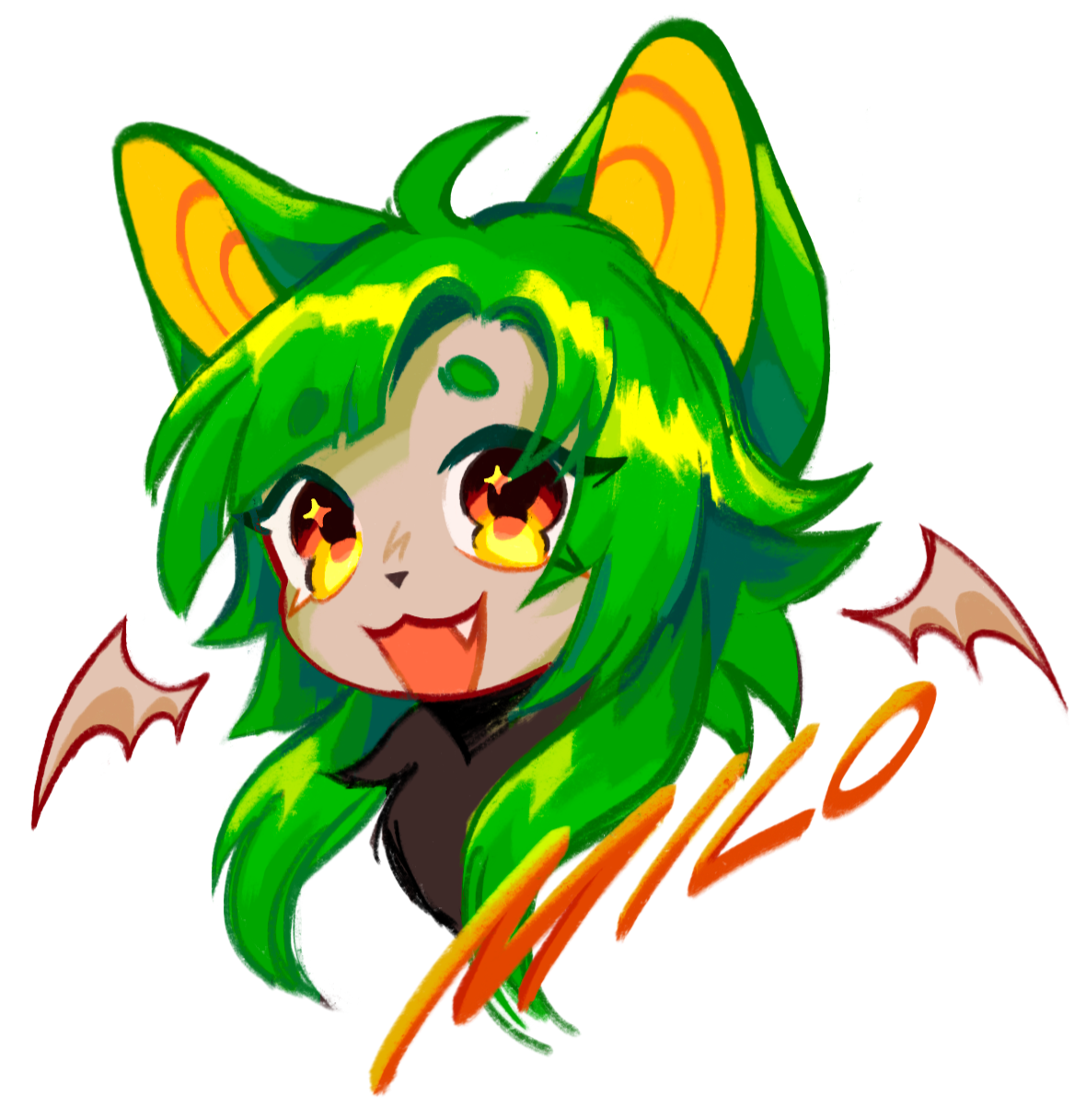 &quot;milo&quot; character headshot 2024 digital / commission, character © papayabadger on instagram