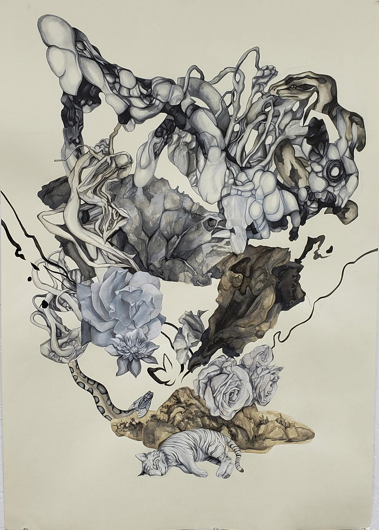 wild 2019 copic marker, micron pen, watercolor, colored pencil