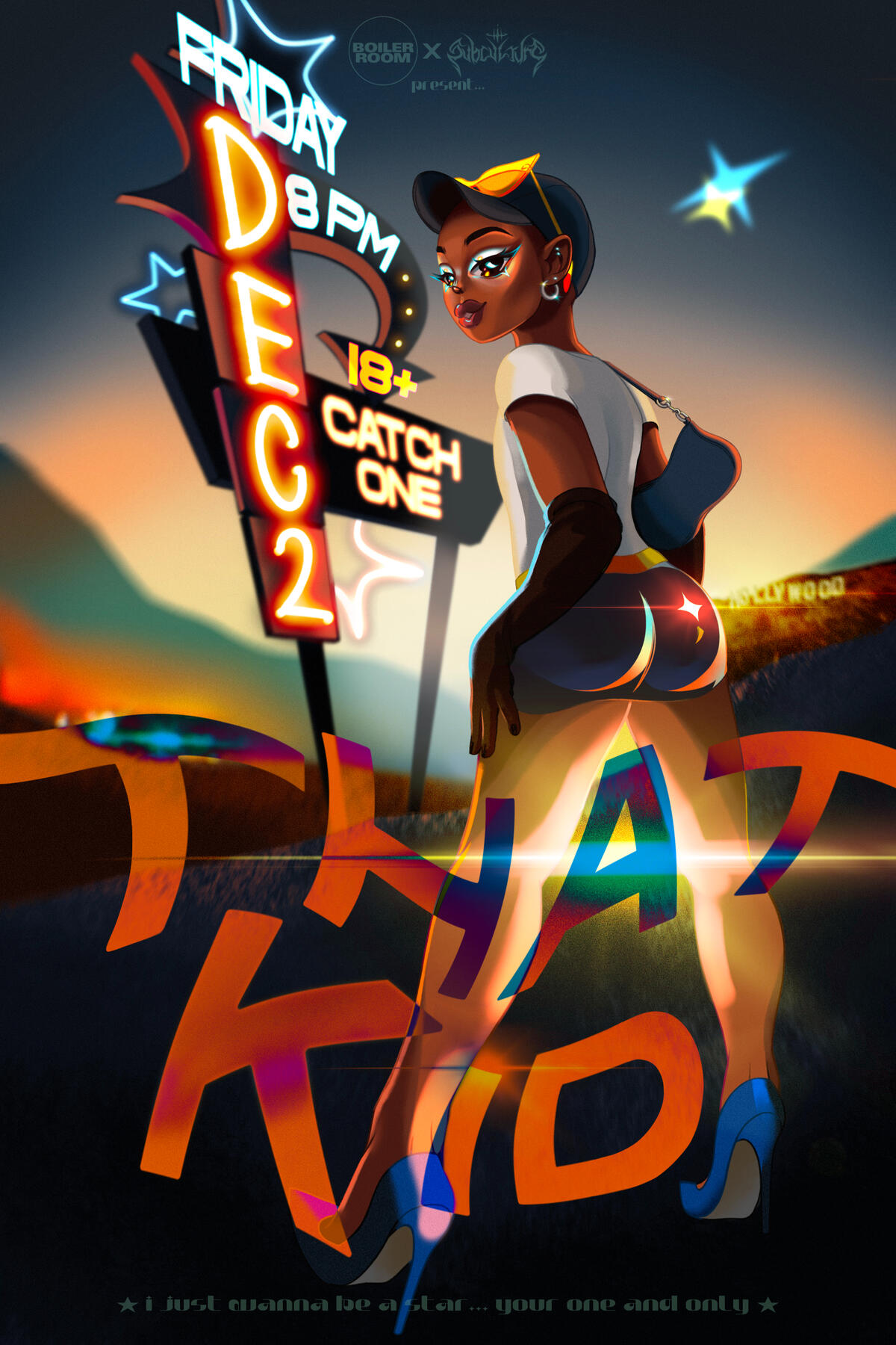 &quot;that kid&quot; mockup gig poster 2022 digital